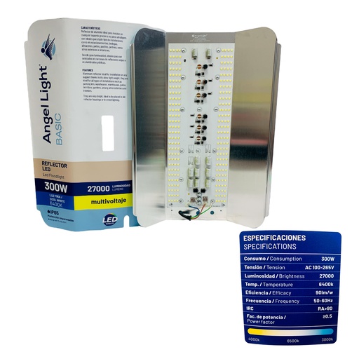 [10628] REFLECTOR LED 300W MULTIVOLTAJE ANGEL LIGHT BASIC