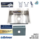 FREGADERO INDIVIDUAL DE ACERO INOXIDABLE GRIVEN ELITE