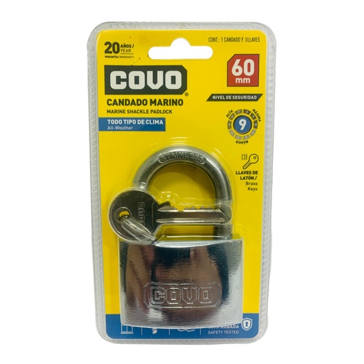 [10813] CANDADO 60MM MARINO COVO