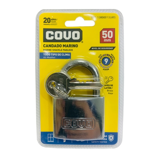 [10814] CANDADO 50MM MARINO COVO