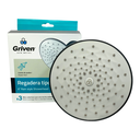 REGADERA PARA DUCHA TIPO LLUVIA REDONDA 6" GRIS METALICO GRIVEN GUN METAL