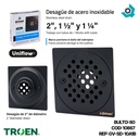 DESAGUE DE PISO 2" NEGRO GRIVEN BLACK