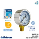 MANOMETRO DE PRESION 1/4" GRIVEN