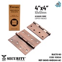 BISAGRA 4" X 4" BRONCE SECURITY