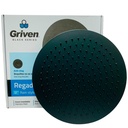 REGADERA PARA DUCHA TIPO LLUVIA REDONDA 12" NEGRA GRIVEN BLACK