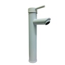 GRIFERIA PARA LAVAMANOS MONOMANDO CUELLO ALTO BLANCO GRIVEN