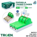 CUCHILLA ELECTRICA 1 PASES 3 POLOS X 100A TROEN