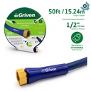 MANGUERA 1/2" DE JARDINERIA REFORZADA 15.24 METROS GRIVEN