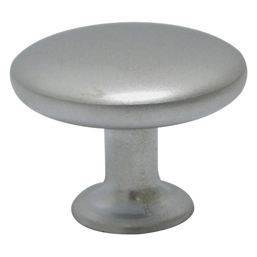 [1346] TIRADOR PARA MUEBLES DE BOTON PLATEADO MATE