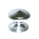 TIRADOR PARA MUEBLES DE BOTON PLATEADO