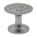 TIRADOR PARA MUEBLES DE BOTON CROMADO BRILLANTE