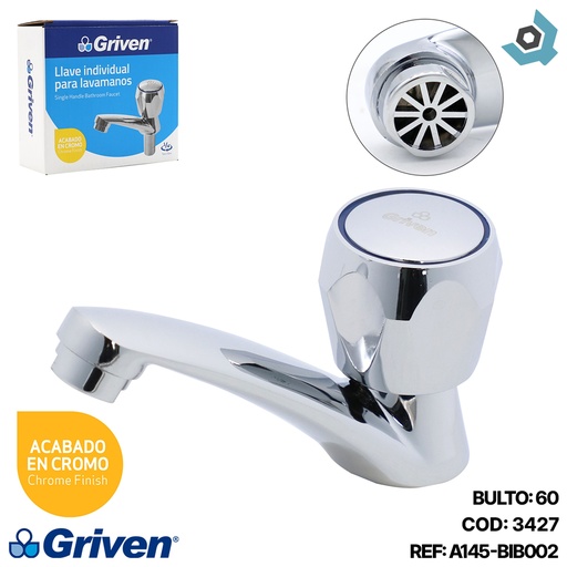 [3427] GRIFERIA PARA LAVAMANOS INDIVIDUAL GRIVEN