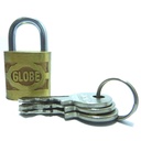 CANDADO 25MM BRONCE GLOBE