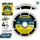 DISCO DIAMANTADO 4 1/2" DE CORTE SEGMENTADO COVO