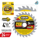 DISCO DE SIERRA 4 1/2" PARA MADERA COVO