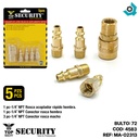JUEGO DE ACOPLE 5PCS SECURITY MA-02313
