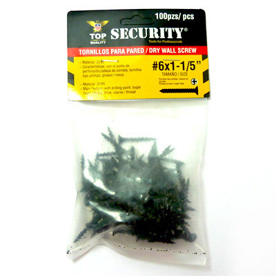 [5708] TORNILLO PARA DRYWALL 6 X 1 1/5" SECURITY