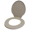 ASIENTO PARA INODORO ROSADO PALIDO REDONDO RESIMOL