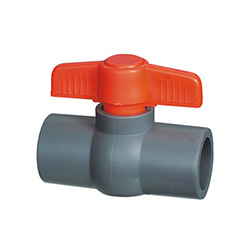 [6211] VALVULA 3/4" DE PVC CON ROSCA GRIVEN