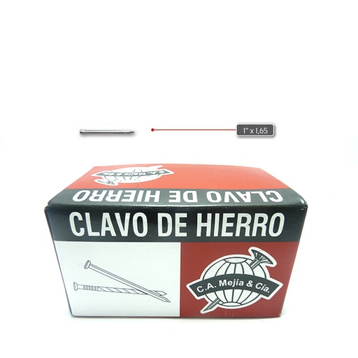 [6297] CLAVO DE HIERRO SIN CABEZA 1" X 1.65MM MEJIA