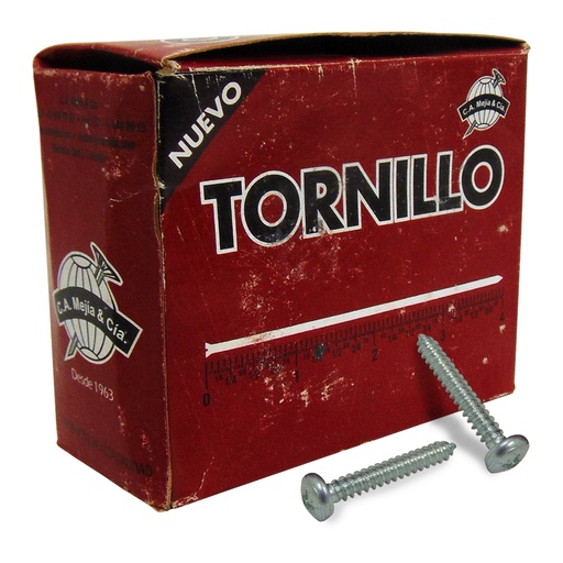 [6800] TORNILLO LAMINADO CABEZA PAN 10X1 1/4" MEJIA