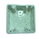 CAJETIN CUADRADO 4X4 CONDUIT PVC BLANCO EMP. 30 PZAS