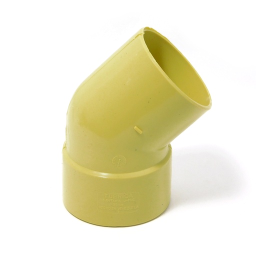 [7139] CODO 45GR PVC SANITARIO 75MM EXC TUBRICA