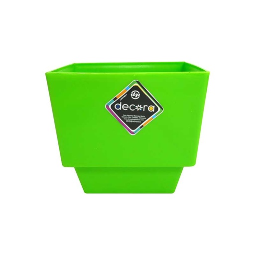 [7273] MATERO PP ART CUAD LISO VERD MAN L15 DECORA