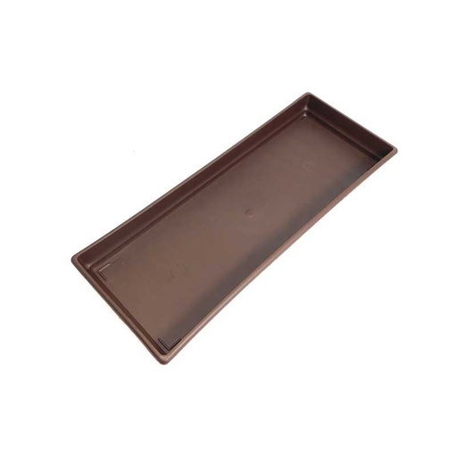 [7323] PLATO MATERO PP RECTCLÁSICO D-52 MARRÓN DECORA