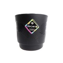 MATERO PP ART CIL FLOR D-20 NEGRO DECORA