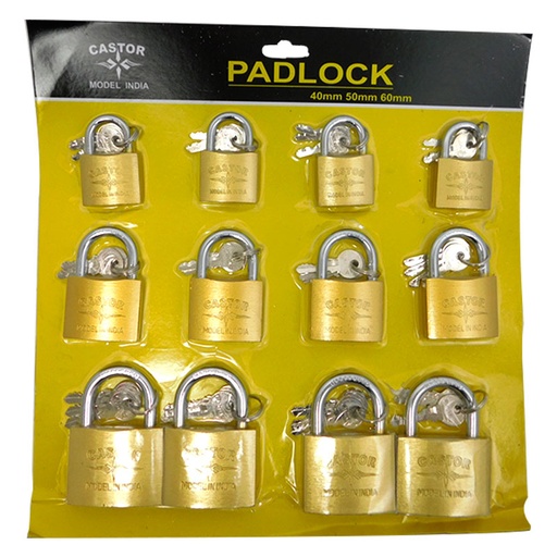 [7502] CANDADO DE BLISTER 40-50-60MM CASTOR