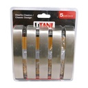 JUEGO DE TIRADORES 5PZAS 128MM LITANI