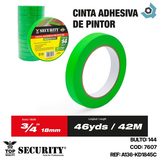 [7607] TIRRO DE COBERTURA PARA PINTAR 18M X 42M SECURITY