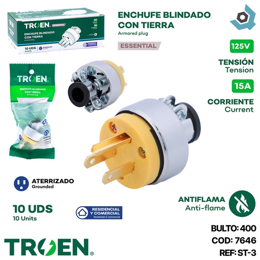 [7646] ENCHUFE 110V TROEN