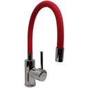 GRIFERIA PARA FREGADERO MONOMANDO FLEXIBLE ROJO GRIVEN