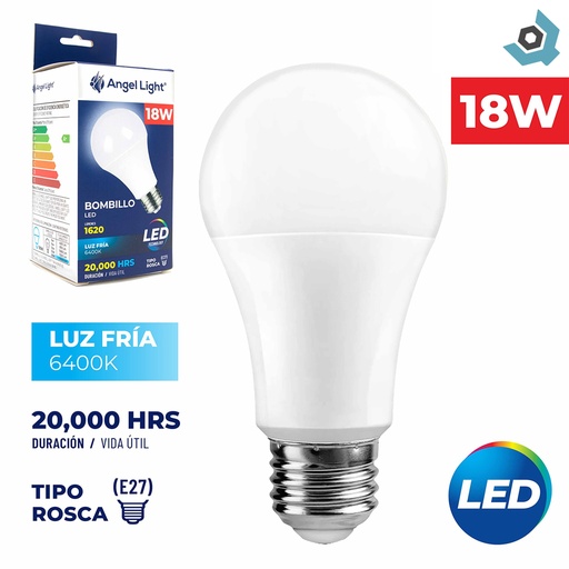 [7758] BOMBILLO LED 18W MULTIVOLTAJE ANGEL LIGHT