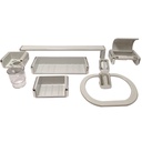 JUEGO DE BANO COLOR BLANCO 7PZAS GRIVEN