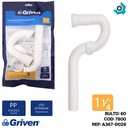 SIFON PARA LAVAMANOS 1 1/4" SENCILLO PVC GRIVEN