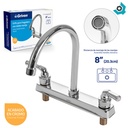 GRIFERIA PARA FREGADERO 8" DOBLE MANIJA GRIVEN